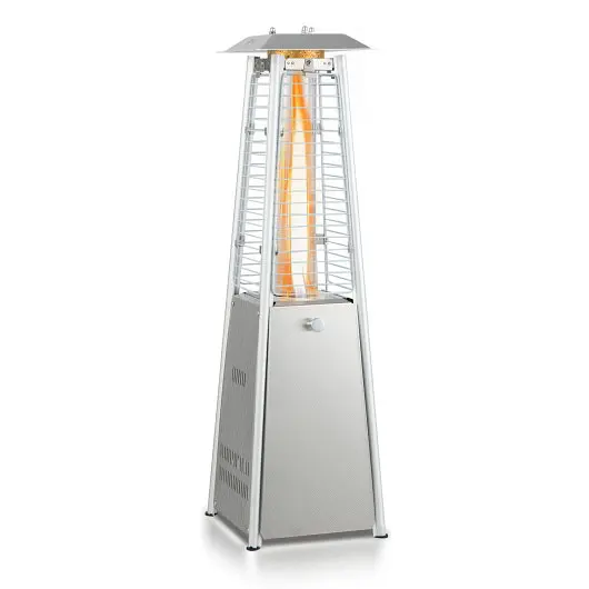Costway 9500 BTU Travel-friendly Stainless Steel Tabletop Patio Heater Glass Tube, NP10041US