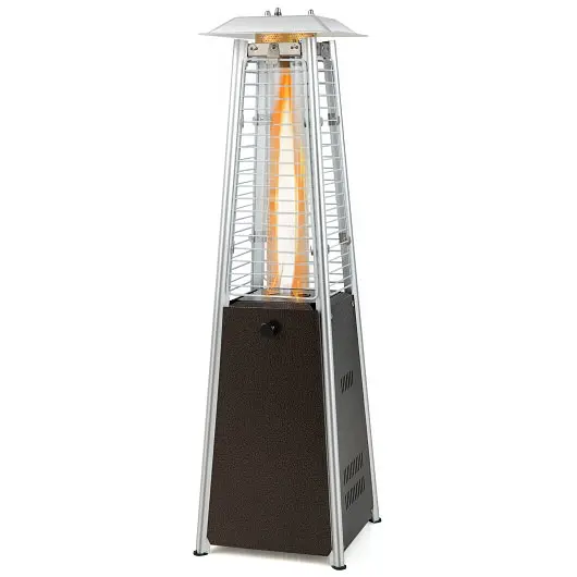 Costway 9500 BTU Travel-friendly Tool Steel Tabletop Patio Heater Glass Tube, NP10042US