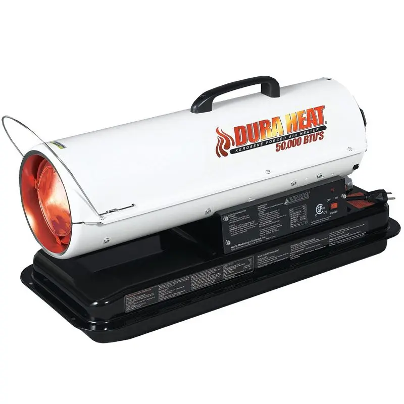 Dura Heat Forced Air Kerosene Heater, Heavy Duty, 50,000 BTU, 175 CFM, DFA50