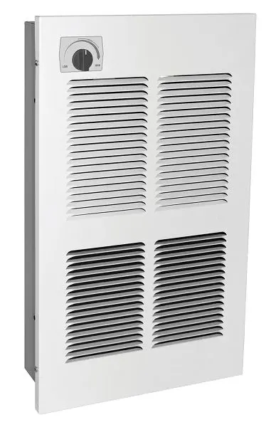 King Electric EFW Multiwatt Large Wall Heater 240V 4000W White Single Pole Thermostat White, EFW2440-MW-T-W