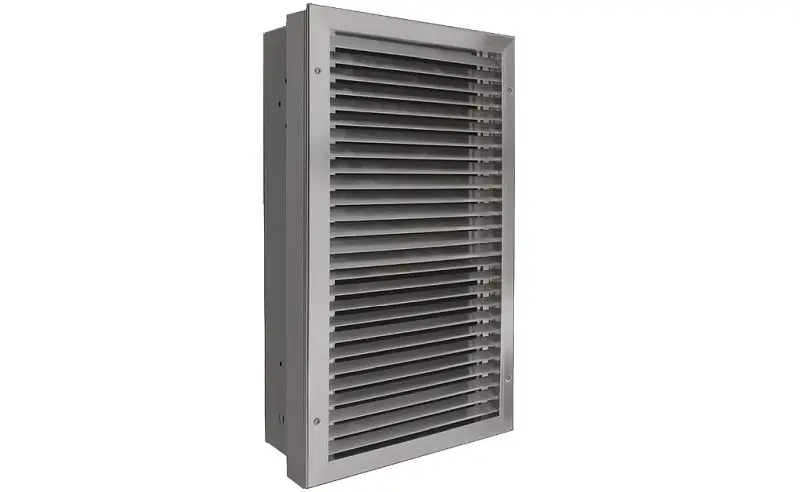 King Electric Fan Driven Heater, LPWA Large Arch 240V 4500W Surface Can, Tamper-Proof Thermostat, Brushed Silver, LPWA2445...