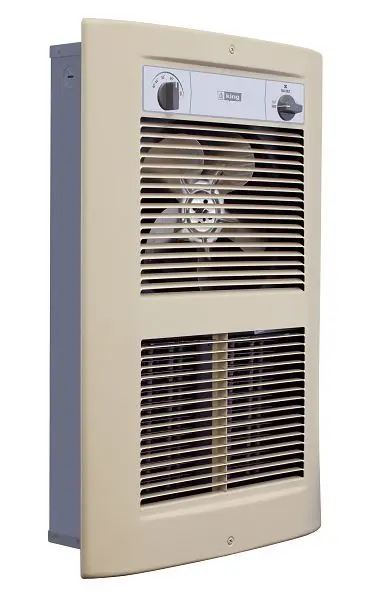 King Electric Large Wall Heater, LPW Series 2, 208V 4500W, Almondine, Color Packaging, LPW2045T-S2-AD-R
