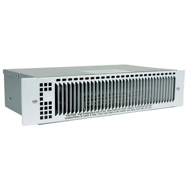 King Electric KT Multiwatt Kick Single Poleace Heater 240/208V 1500 1125W Double Pole Thermostat White, KT2415-MW-T2-W