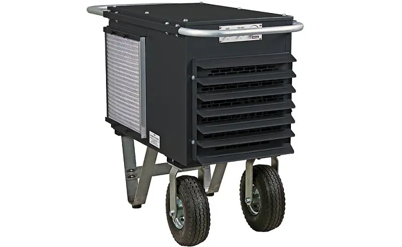 King Electric PCKW Travel-friendly Wheeled Unit Heater 25KW 240V 3-Phase, PCKW2425-3