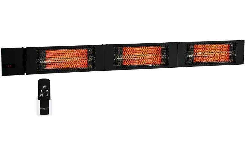 King Electric RK Radiant Heater 60" Black, triple Carbon Lamp 208V 4500W, RK2045-RMT-BLK