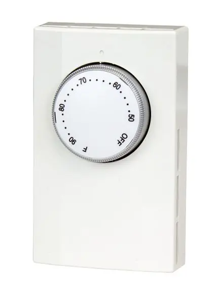 King Electric Thermostat Double Pole 120/208 /240-22A & 277V-18A Ivory, K102
