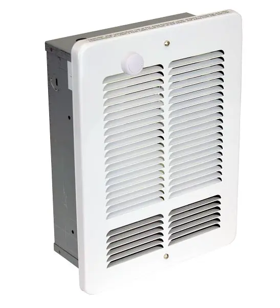 King Electric W Wall Heater 120V 1500-750W Single Pole Thermostat Snow White, W1215-T-W