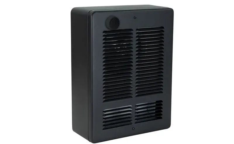 King Electric WSC Wall Heater 120V 1500-750W Single Pole Thermostat & Grill Ebony, WSC1215-T-B