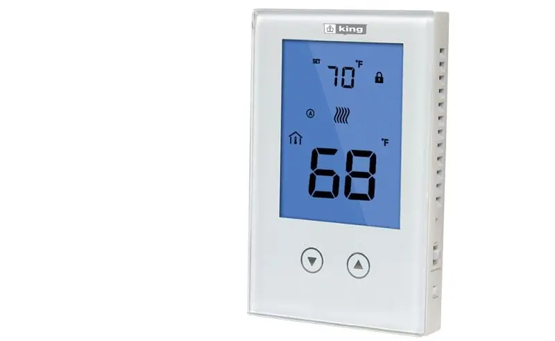 King Extra-Strong Electric Thermostat Non-Programmable, Double Pole 120/208/240V 15A, K322E King Electric