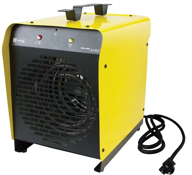 King Modular Electric PSH Travel-friendly Heater 240V 3750W Thermostat, Cord & Bracket, PSH2440TB King Electric