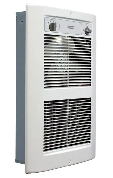 King Slim Electric Large Wall Heater, LPW Series 2, 240V 4500W, White Dove, Retail Packaging, LPW2445T-S2-WD-R King Electric