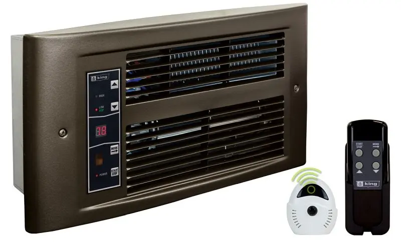 King Sustainable Electric PX ECO2S Intelligent Heater automatic 2-stage heating, PX Eco 240V, 1750W, Oiled Bronze, Color P...
