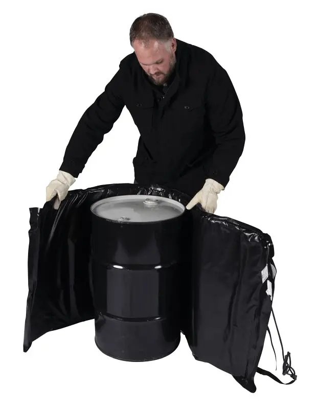 Powerblanket Xtreme 15-Gallon Insulated Drum Heater, Fixed Temp 100°F, BH15RRG