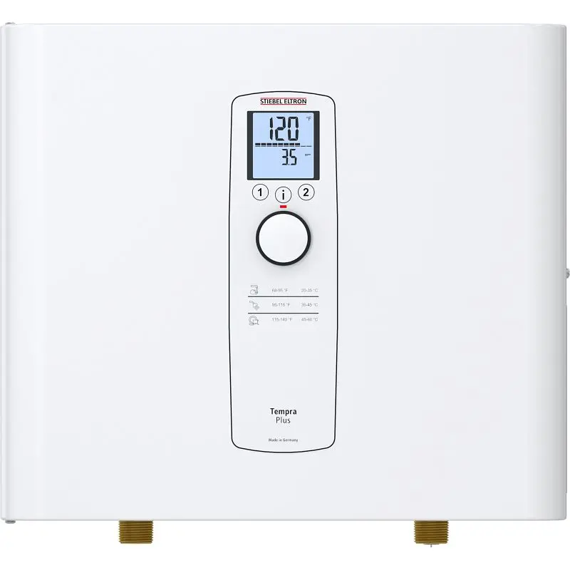 Stiebel Distinctive Eltron Tempra 15 Trend Copper Metal Tankless Electric Water Heater Digital Thermostat 240/208V, 14.4 k...