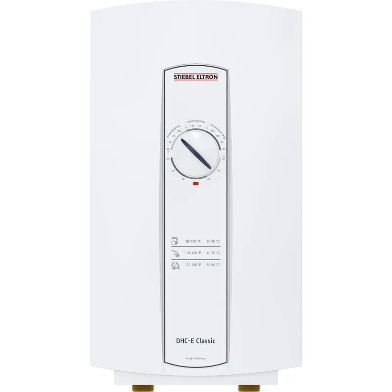 Stiebel Eltron DHC-E 12 Timeless Pure Copper Tankless Electric Water Heater thermostat 240/208V, 12 kW, 203672