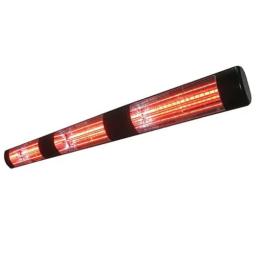 SUNHEAT No-Tool Commercial/Restaurant 240V Wall Mount Electric Patio Heater - 4500W, Black, 901545240