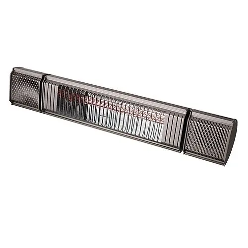 SUNHEAT Quick-Connect Outdoor Weatherproof Electric Wall Mounted Heater Bluetooth/ Remote Regulation-Silver Gray-1500w-120...