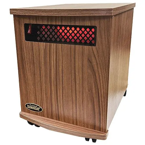 SUNHEAT Shielded USA1500-M Infrared Heater - American Walnut, 150100007