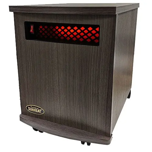 SUNHEAT USA1500-M Infrared Heater - Charcoal Walnut, 150100008