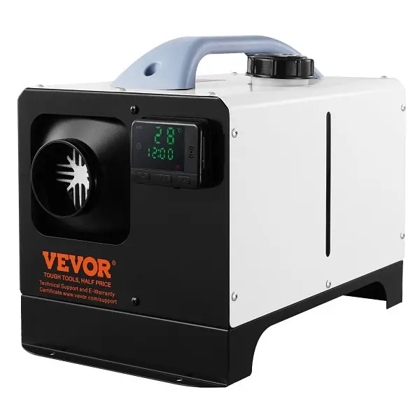 VEVOR 5-8KW Round Diesel Heater, Diesel Air Heater All One Remote Regulation & LCD Screen, Fast Heating Low Noise, CYJ...