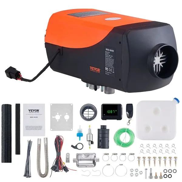 VEVOR ANSI-Rated Diesel Air Heater, 12V 8KW Diesel Heater Remote Regulation and LCD, ZCJRQFT12V8KWN9JQV9
