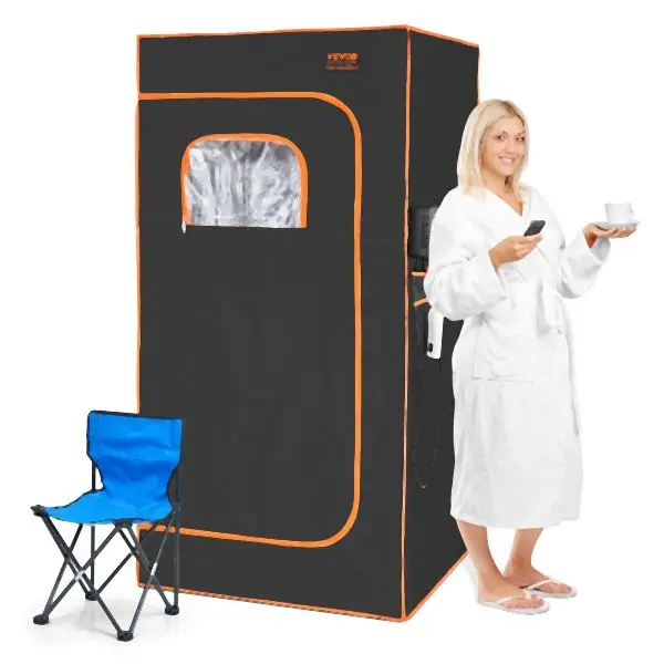 VEVOR Biodegradable Sauna Tent Far Infrared 1400W Personal Home Spa Loss Weight Detox Therapy, YHWBXSSNQCCS9JZUFV1