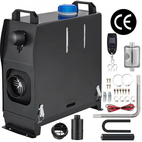 VEVOR Contemporary Diesel Air Heater All One, Fast Heating, 8KW Diesel Heater 12V, Muffler, Diesel Parking Heater Car,Truc...