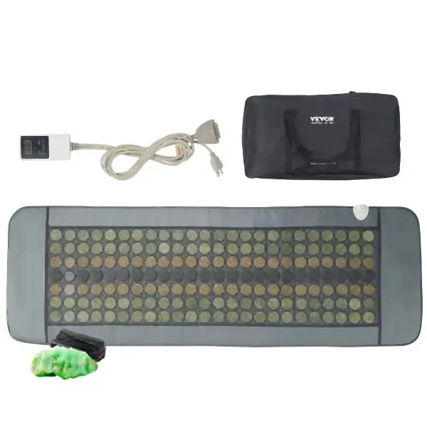 VEVOR Durable Far Infrared Heating Pad 96 Raw Jade & 72 Tourmaline Stone Heating Pad, ZKYSJRDZKYSSU5GPQV1