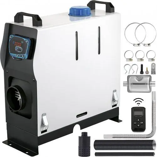 VEVOR Hardened Solid Diesel Air Heater All one, One Air Outlet, 8KW Diesel Heater 12V, Fast Heating, Diesel Parking Heater...