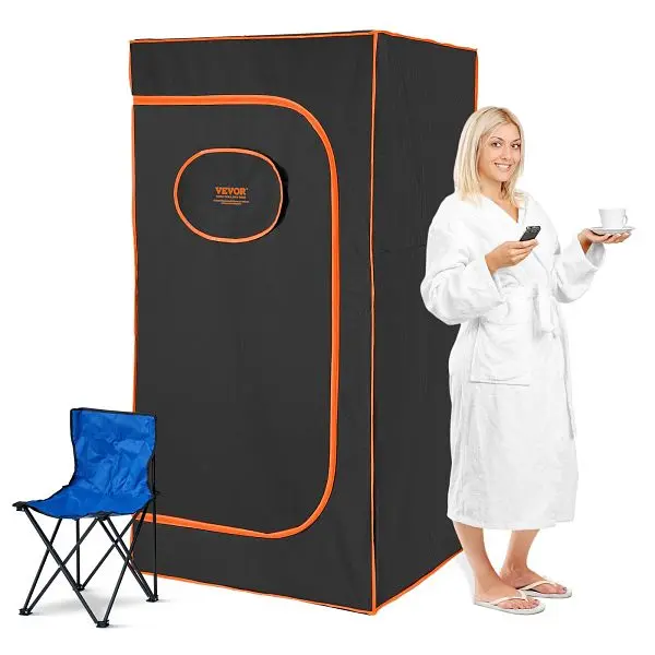 VEVOR High-Strength Travel-friendly Sauna Tent Full Size, 1400W Personal Sauna Kit Home Spa, YHWBXSSN14000F6W8V1