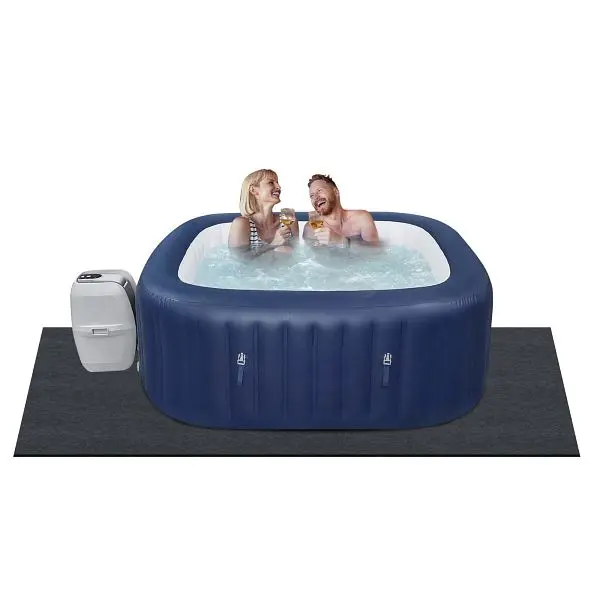 VEVOR 75 x 75 Inch Hot Tub Mat, Extra Large Inflatable Hot Tub Pad, RSYGDTDFX75XYQ0Y6V0