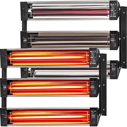VEVOR Infrared Paint Curing Lamp Baking Lamp Auto Heating Lamp 3000w 2set Spray Steel Toe Booth, 2G3000WKQD0000001V1