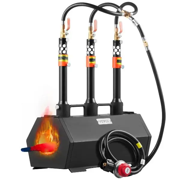 VEVOR Quality Travel-friendly Propane Forge 3 Burner Farrier Forge 2600°F Tool Knife Metal Forge, LBXDZL3GSYMGI6J1XV0