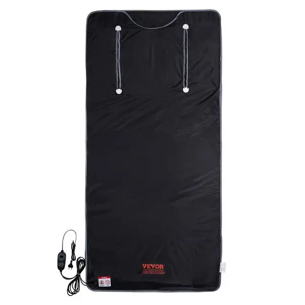 VEVOR Sauna Blanket Detoxification, Travel-friendly Far Infrared Sauna Home, 75 x 35 , HWSNTNJB36764RD8IV1