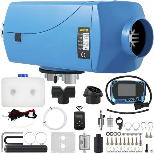 VEVOR Shielded Diesel Air Heater 12V 2KW LCD Thermostat 5L Tank Car RV Truck Boat, ZCJRQ12V2KWLYJBE1V0