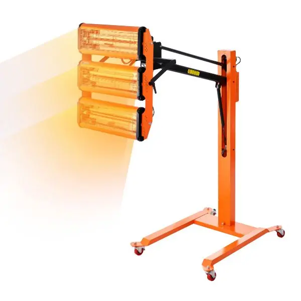 VEVOR Small 3300W High Power Infrared Paint Curing Lamp Auto Drying Body Heating, ZJSKQD3300WFSIEGEV1
