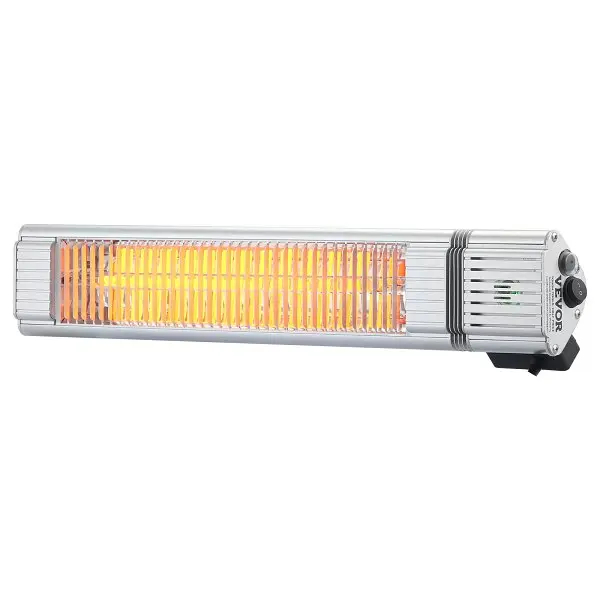 VEVOR Strong 1500W Remote Regulation Electric Space Infrared Heater, IP65 Preserveion Carbon Infrared Outdoor Heater 3 Spe...