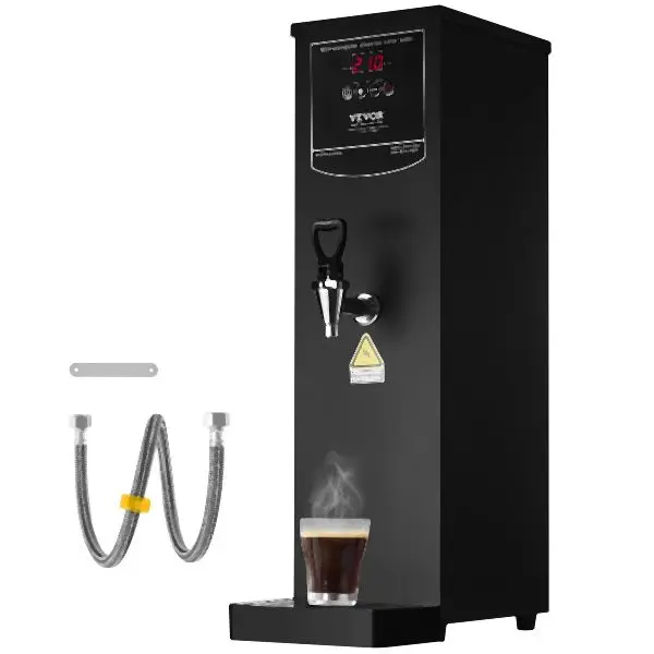 VEVOR Strong 15L Commercial Water Boiler Electric Hot Water Dispenser Stainless Steel, SYKSQCGK40LHW3J6QV1