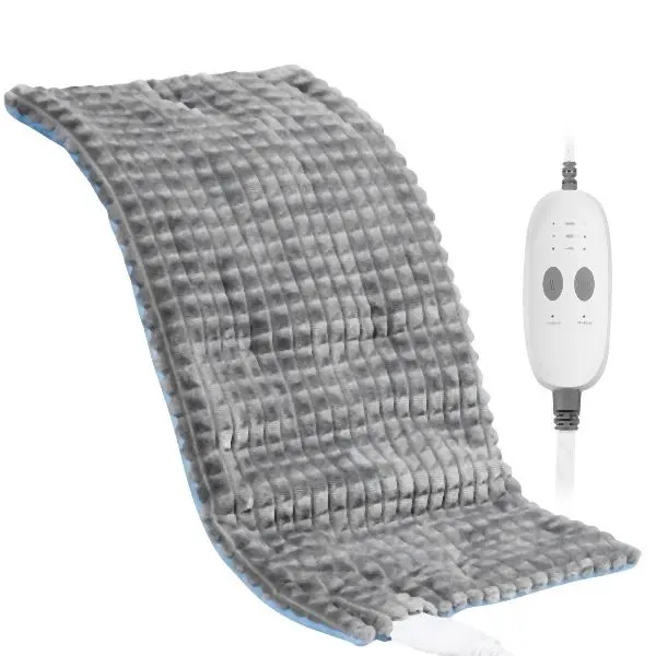 VEVOR Super-Strong Massaging Weighted Heating Pad 3 Level Heat Vibrations 12 x 24 , Back, JZJRAMD1224IPYKYKV1