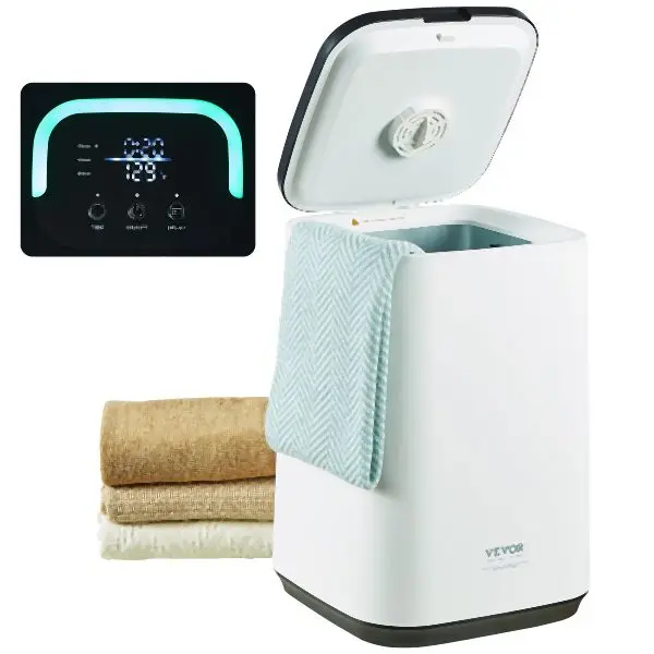 VEVOR Towel Warmer 20L, Towel Warmer Bucket 24h Delay Timer, 20/40/60 Min Auto Shut Off, Child Lock, MJJRTBS20LLE5FW2TV1