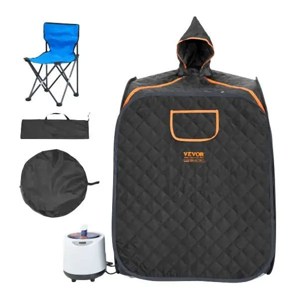 VEVOR Travel-friendly Sgroup Sauna Tent 1200W Personal Spa Loss Weight Detox Therapy, ZQBXSSNBSS10KT48LV1