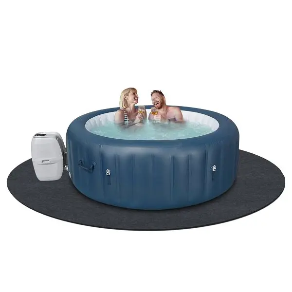 VEVOR Wide 80 Inch Diameter Round Hot Tub Mat, Extra Large Inflatable Hot Tub Pad, RSYGDTDYX80HC5RJAV0
