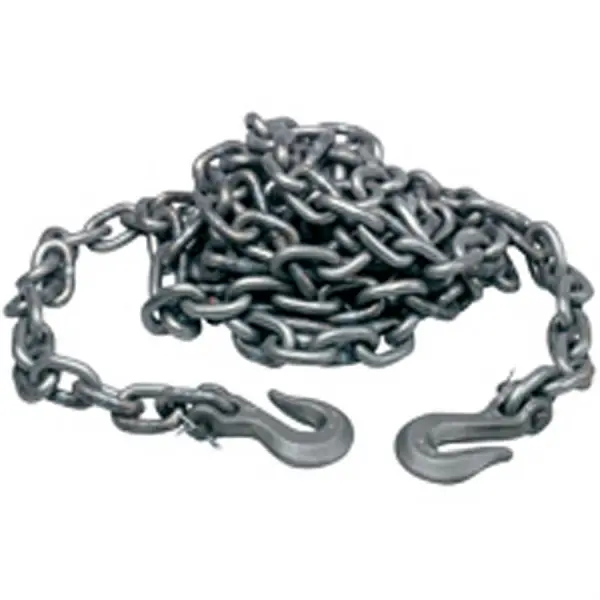 Bon Tow Chain, 20' Clevis Grab Hooks, Grade 40 (High Test) Self Color, 14-683