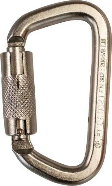 FrenchCreek Gel Stainless steel twist-lock carabiner, 354-4SS