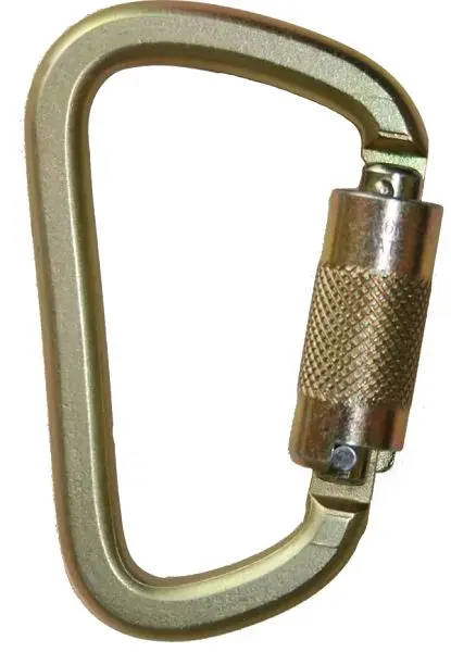 FrenchCreek High-Carbon Steel twist-lock carabiner, 3/4" gate, 354-2Z