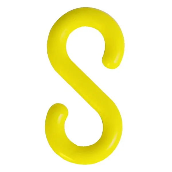 Mr. Chain Delrin S-Hook, Yellow, 2-Inch Link Diameter, Quantity: 10 Pieces, 50302-10