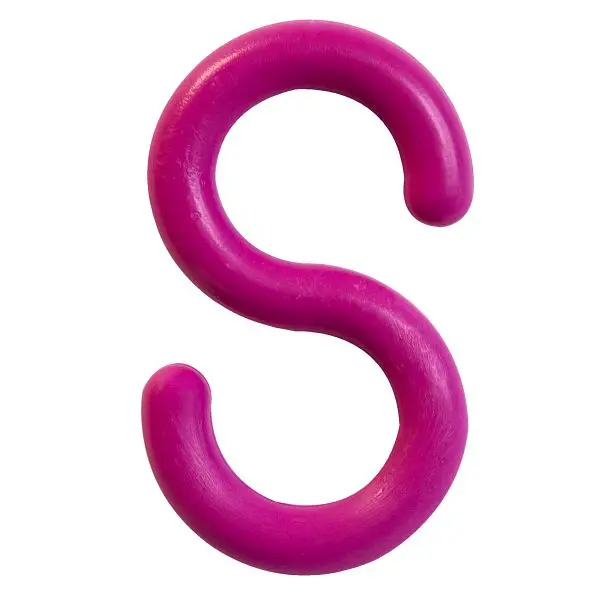 Mr. Durable Chain Plastic S-Hook, Magenta, 3-Inch Link Diameter, Quantity: 10 Pieces, 80318-10 Mr. Chain