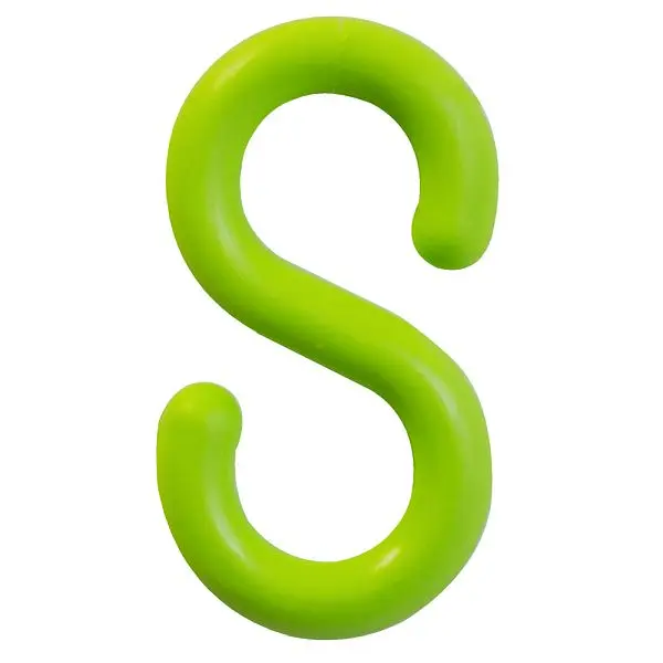 Mr. Hardened Chain Plastic S-Hook, Securety Green, 2-Inch Link Diameter, Quantity: 10 Pieces, 50314-10 Mr. Chain