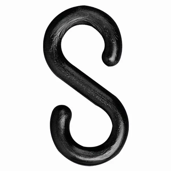 Mr. Luminous Chain Plastic S-Hook, Black, 2-Inch Link Diameter, Quantity: 10 Pieces, 50303-10 Mr. Chain