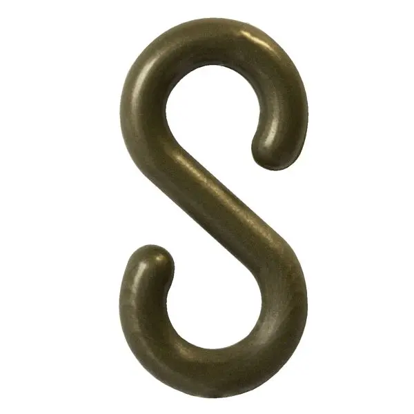 Mr. Tough Chain Polypropylene S-Hook, Khaki Gold, 1-Inch Link Diameter, Quantity: 10 Pieces, 10307-10 Mr. Chain